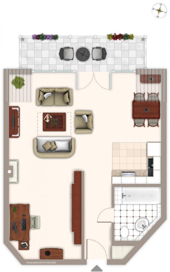Вилла Arkonablick 33 Meerblick Premium Loft Бреге Экстерьер фото
